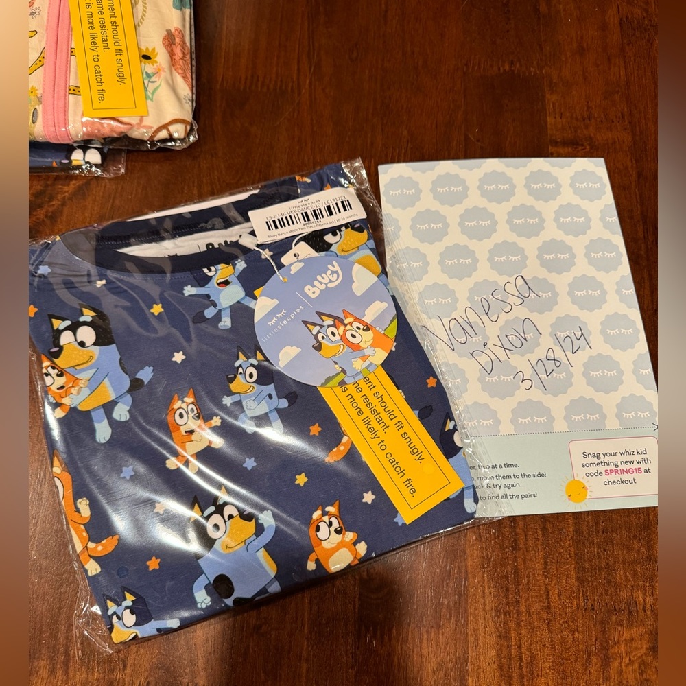 Bluey Little Sleepies 18-24 months Two Piece Long Sleeve Pajamas NIB